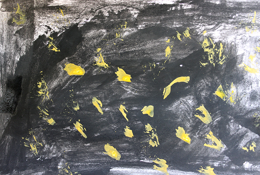 mrowisko Amelki (żółte kropki na czarnym tle)