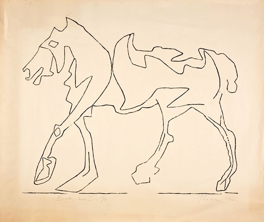 Jerzy Panek, Biały koń I, 1966