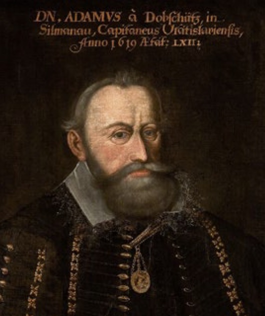 Autor nieznany, Portret Adama Dobschütza, 1619