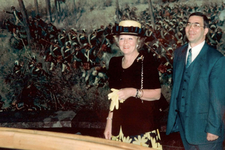 wizyta królowej Holandii w Panoramie