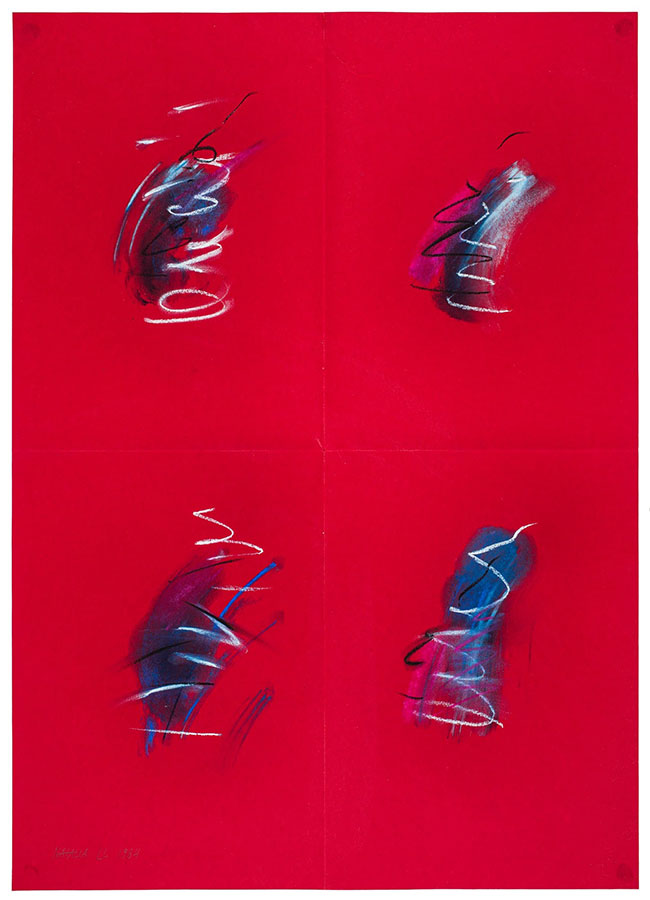 Natalia Lach-Lachowicz, „Dotknięcie diabła”, 1982, pastel na papierze