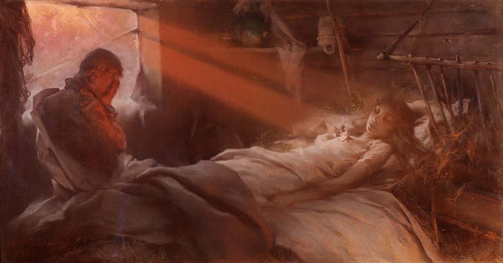 Witold Pruszkowski „Śmierć Ellenai”, 1892