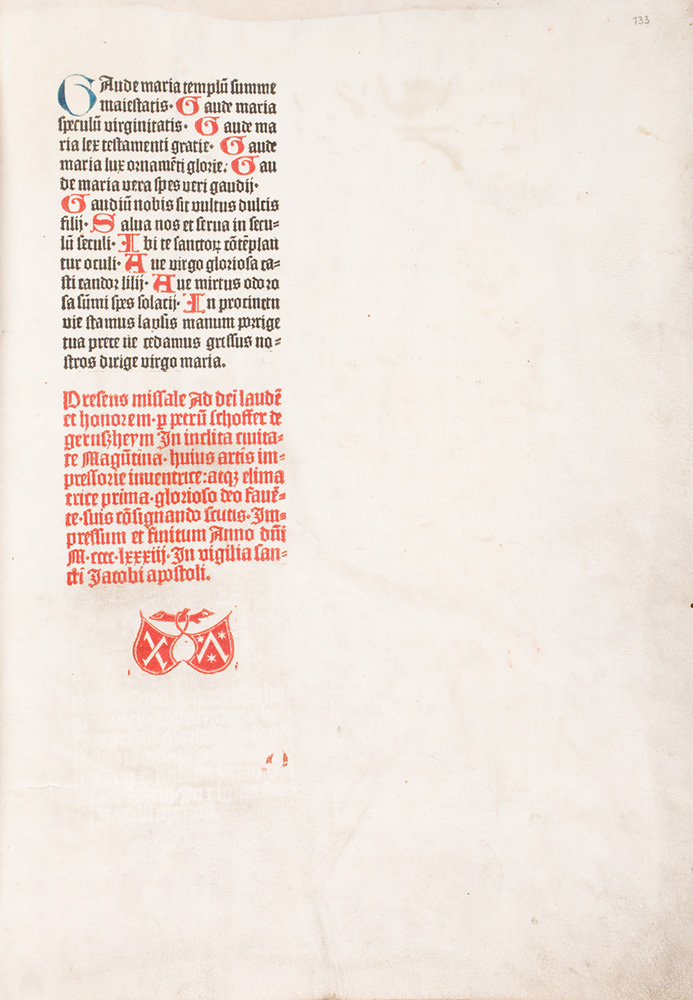 Missale Wratislaviense, Moguncja, 1483 (kolofon)
