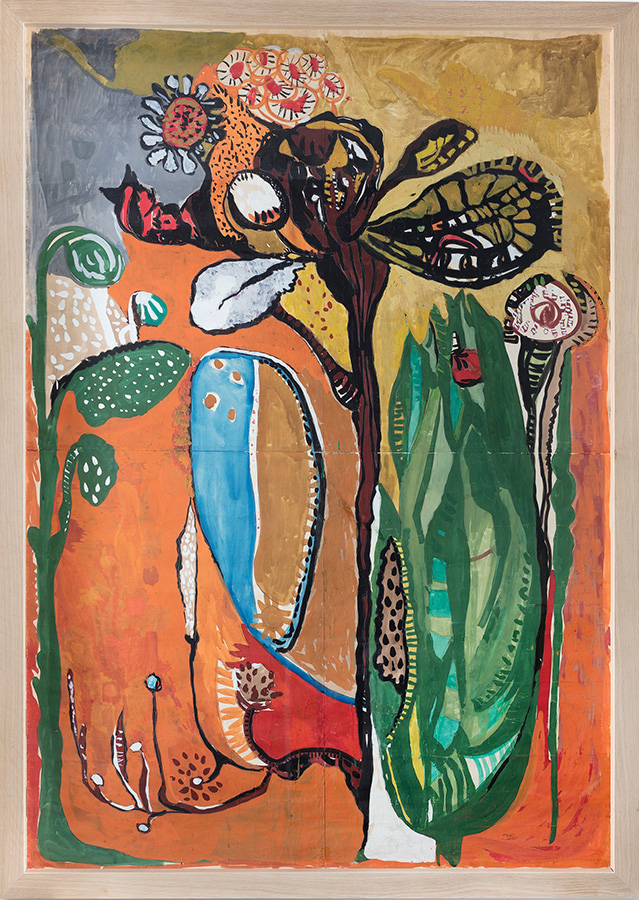 Magdalena Abakanowicz, „Irys", 1955-1956, gwasz, papier, 197,5 x 137 cm, Galeria Starmach