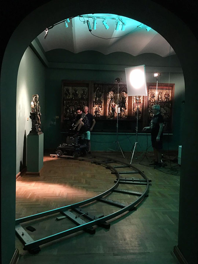 Realizacja programu TVP „Którędy po sztukę?” w Muzeum Narodowym we Wrocławiu