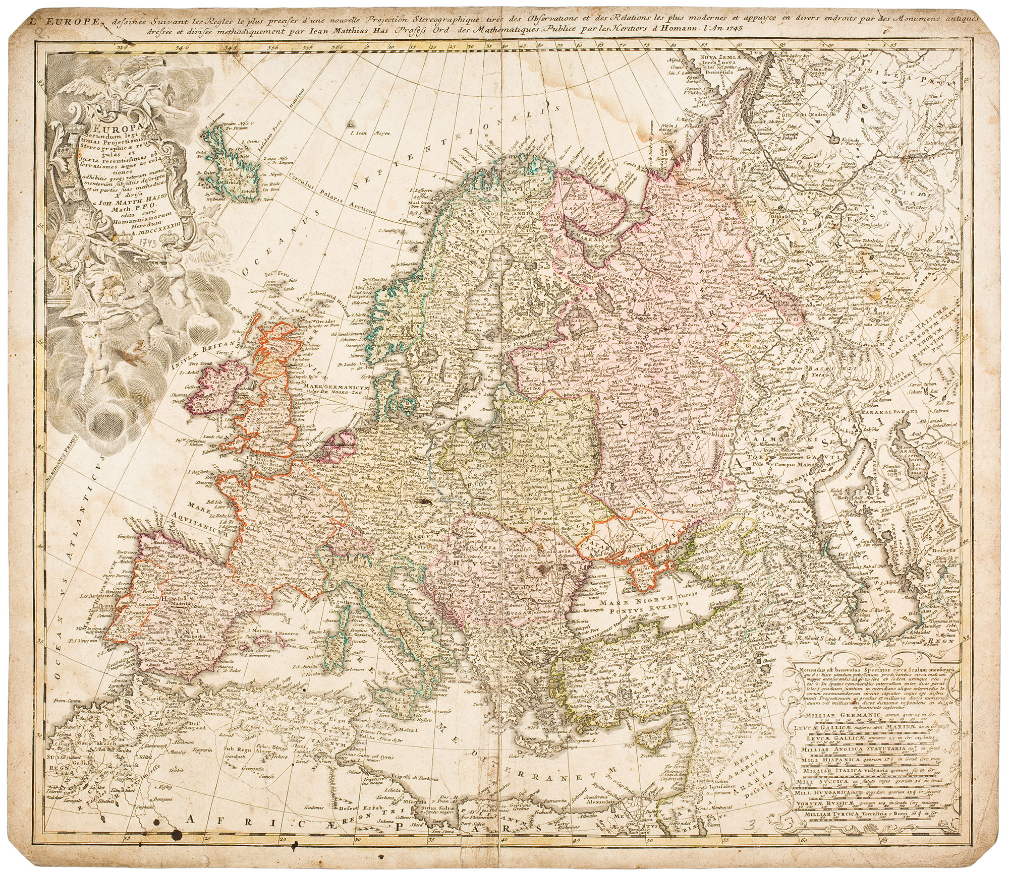 Europa. Homannische Erben, Norymberga 1743. Fot. Arkadiusz Podstawka