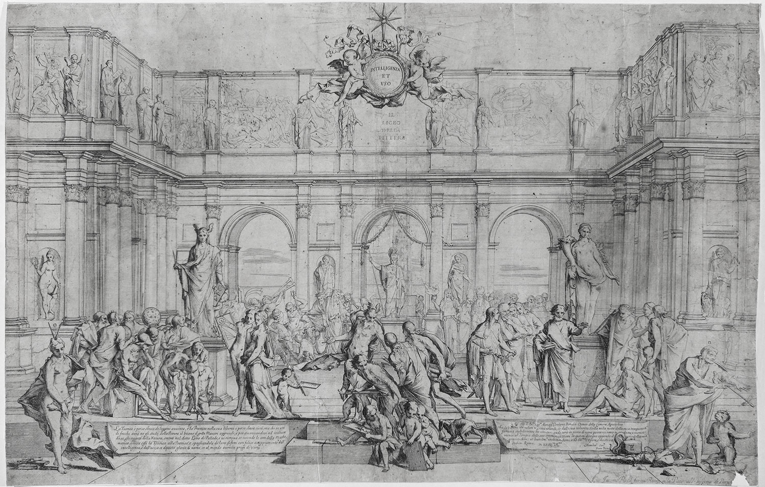 Pietro Testa zw. Il Lucchesino, Szkoła malarstwa, 1642