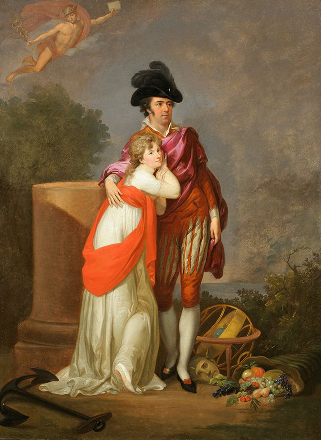 Johann Friedrich Tischbein, Para aktorów, ok. 1796