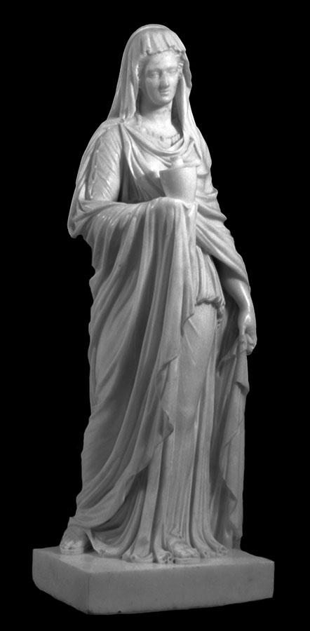 Westalka, kopia rzeźby starożytnej, 1. poł. XIX w.