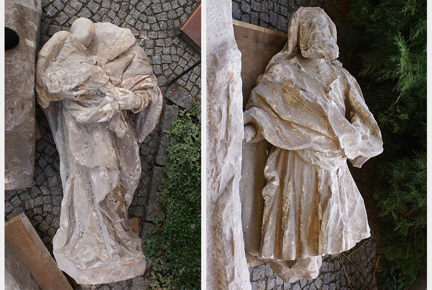 Rzeźby św. Anny i św. Joachima