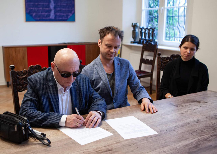 Podpisanie porozumienia o współpracy z Fundacją Szansa dla Niewidomych