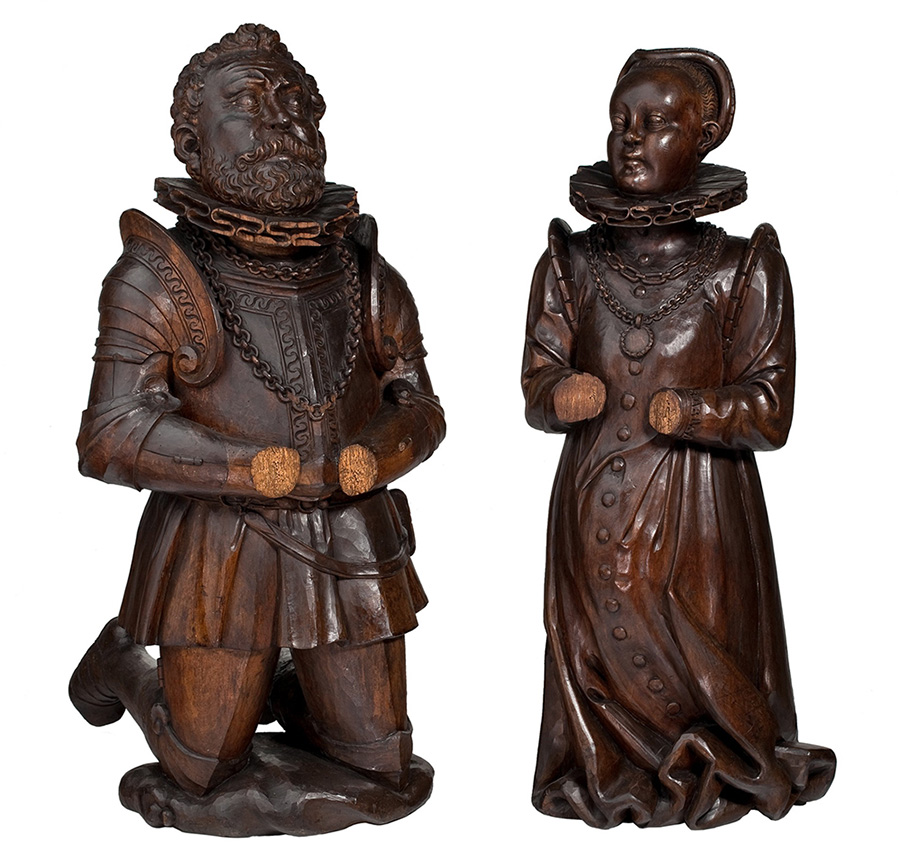 Figury z pomnika nagrobnego Rechenbergów
