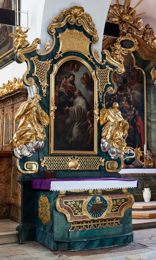 Przygotowania do wystawy „Szaleństwa rokoka” – kościół klasztorny cystersów pw. Wniebowzięcia NMP w Jemielnicy
