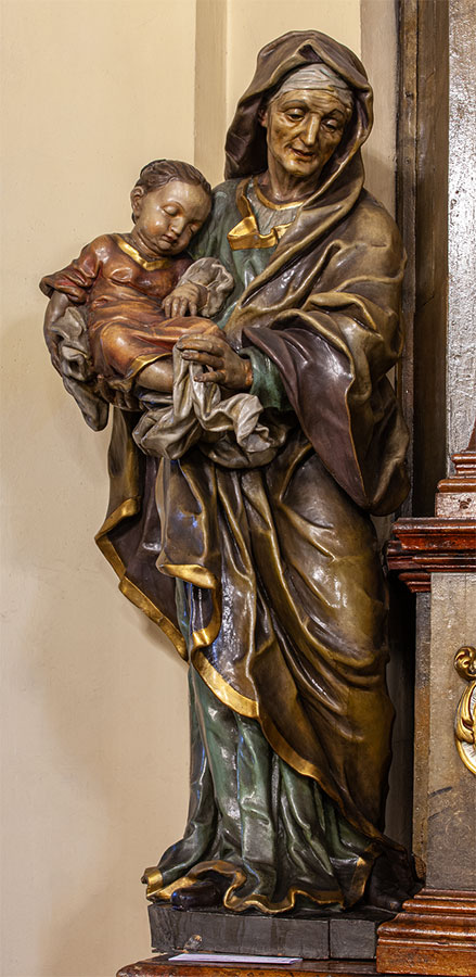 Rzeźba św. Anny w kościele bonifratrów we Wrocławiu