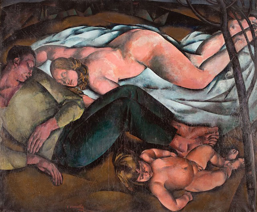 Rajmund Kanelba, Śpiąca rodzina, 1925