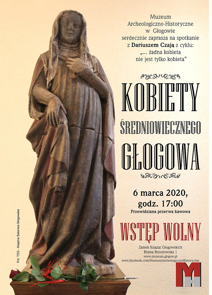 Salomea głogowska – plakat z zaproszeniem na wykład