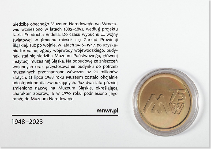 Jubileuszowa moneta MNWr