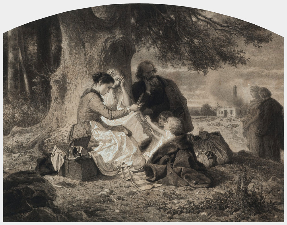 Artur Grottger, Głód, 1866