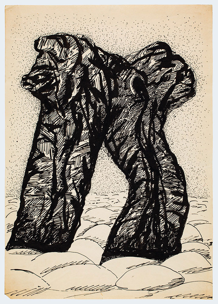 Marek Oberländer, Kompozycja z cyklu „Korzenie”, 1958–1962
