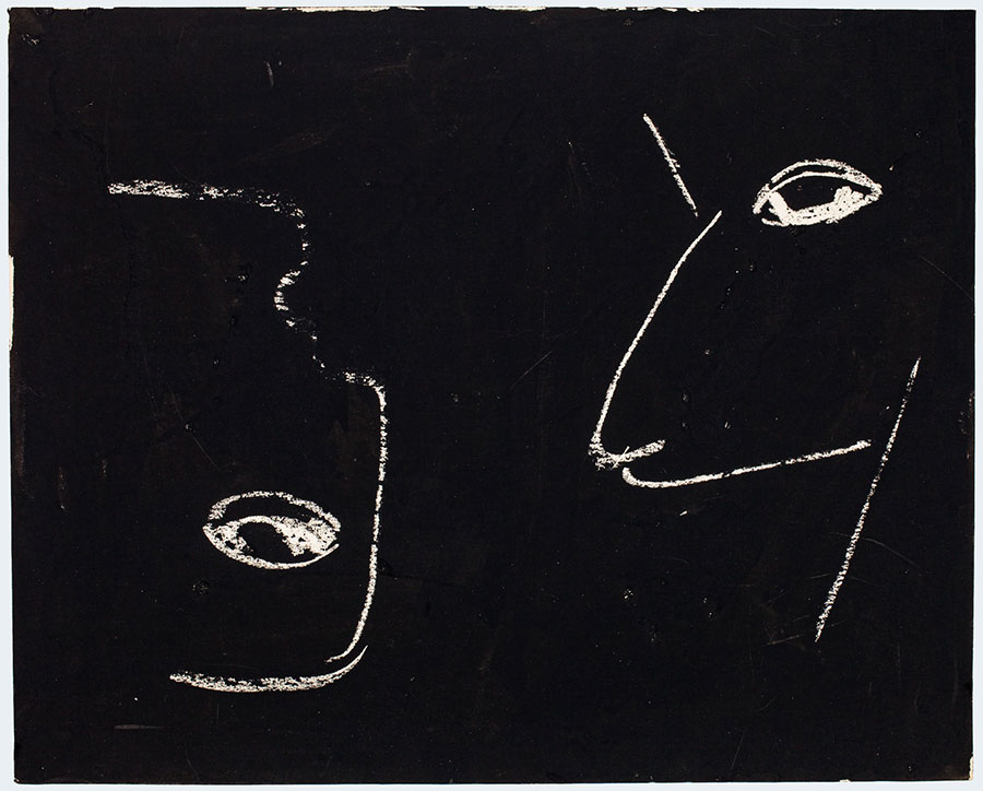 Marek Oberländer, Kompozycja z dwiema głowami, 1957–1959