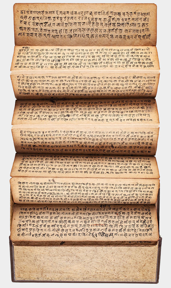 Nepalskie leporello papierowe