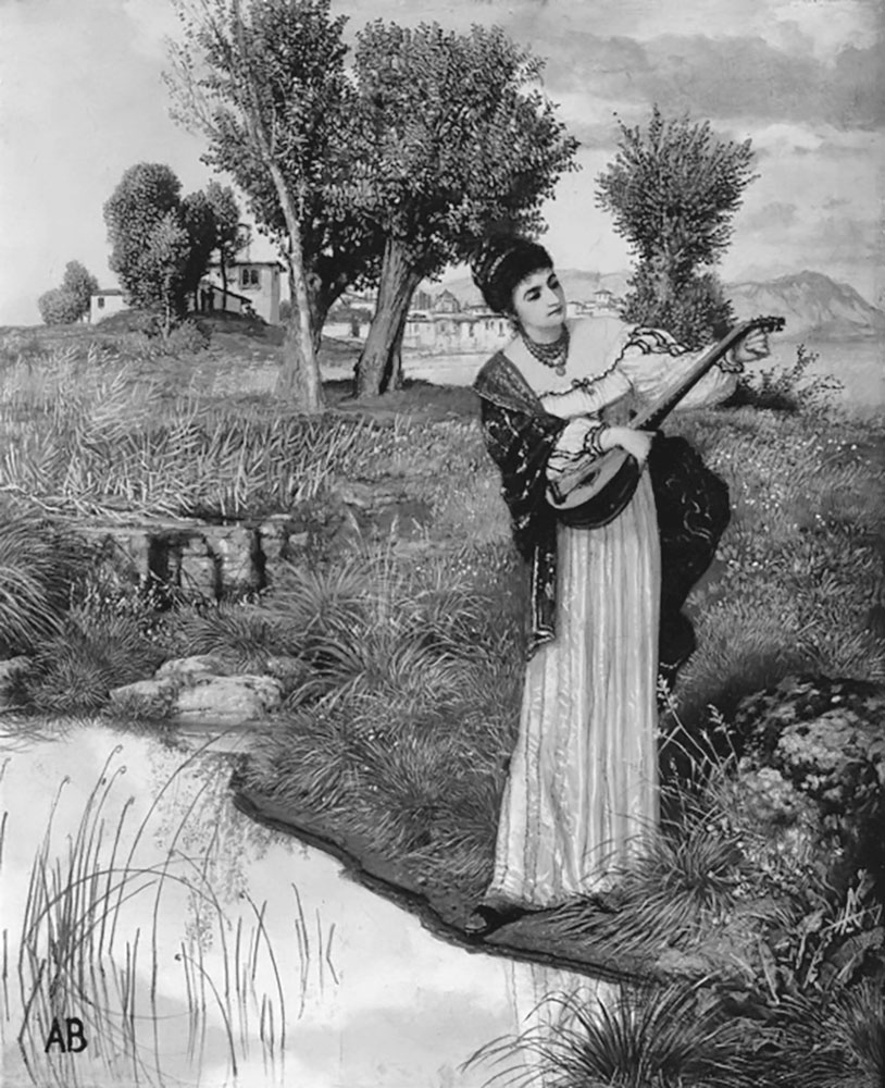 Jedno z zaginionych dzieł: Arnold Böcklin, Lutniska,1875