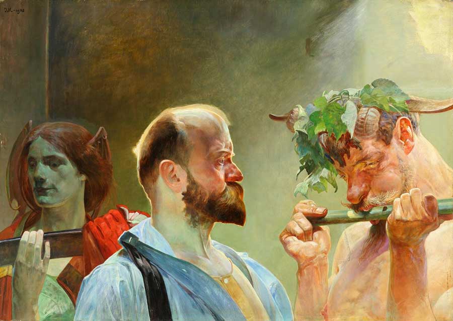 Jacek Malczewski, „Prawo”, część tryptyku „Prawo – Ojczyzna – Sztuka”, 1903