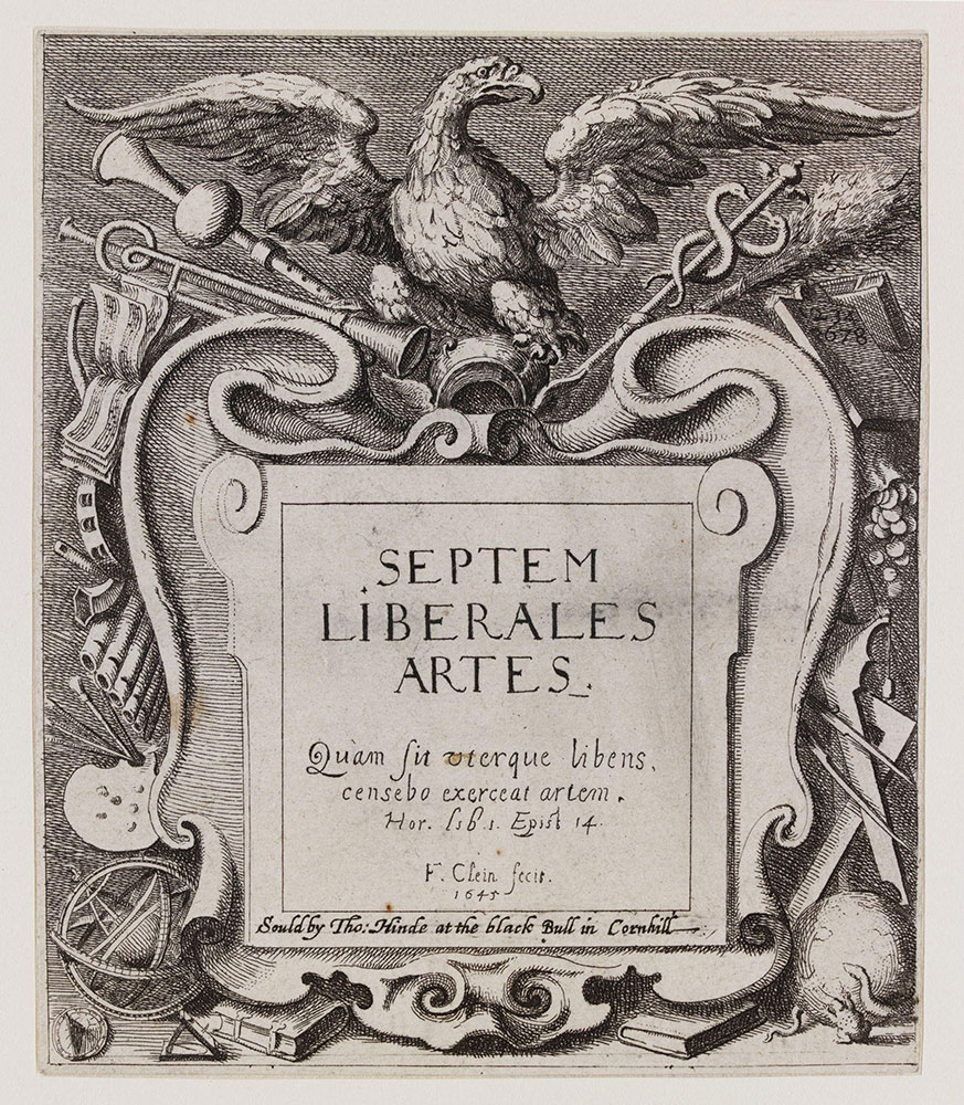 Francis Cleyn, Septem Liberales Artes (karta tytułowa)