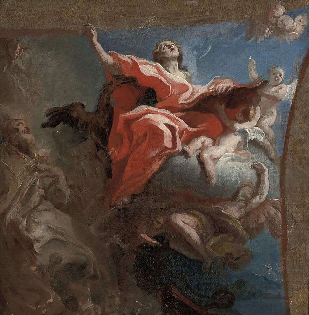Carlo Carloni, Św. Jan Ewagelista i św. Augustyn