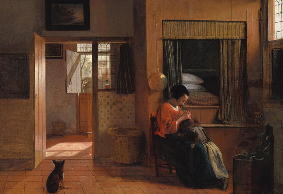 Pieter de Hooch, Matka iskająca dziecko, 1660–1661