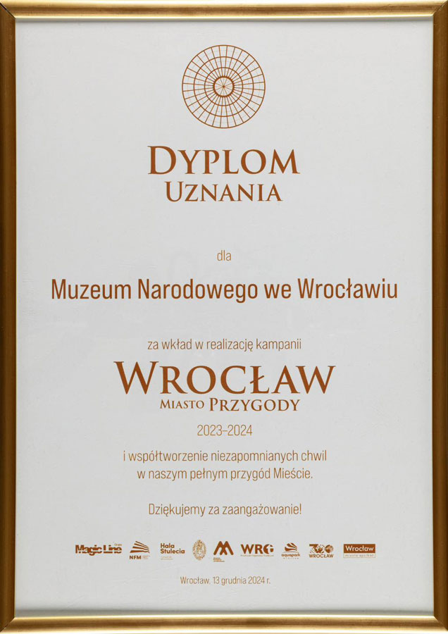 Dyplom dla filmu „Wrocław Miasto Przygody”