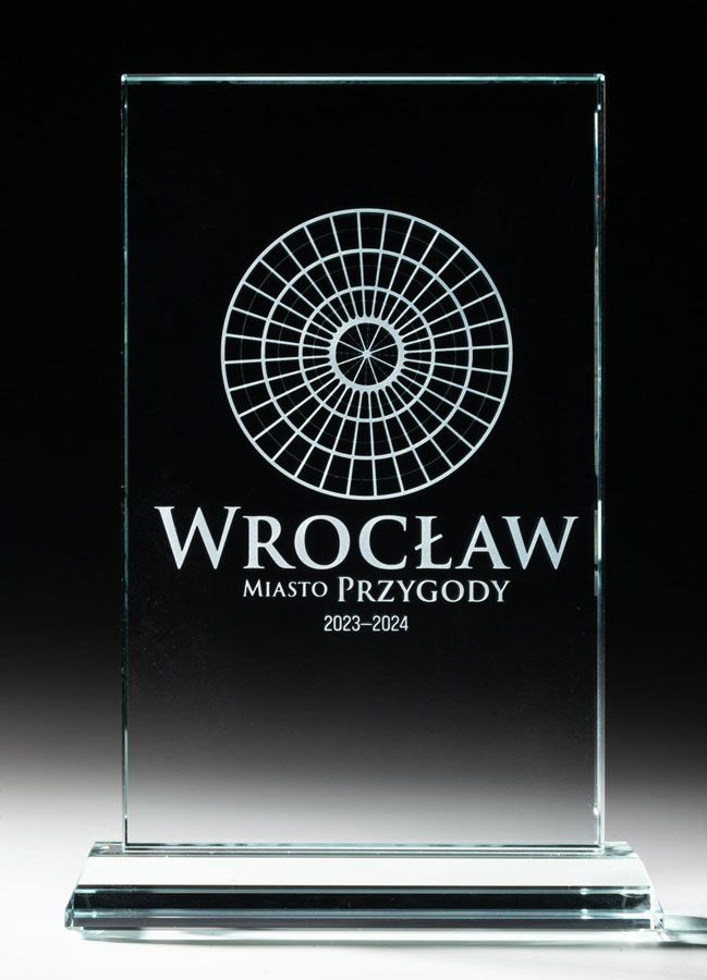 Statuetka nagroda dla filmu „Wrocław Miasto Przygody”