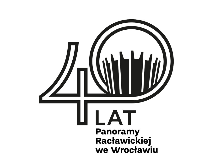 Logo jubileuszowe 40-lecia Panoramy Racławickiej we Wrocławiu