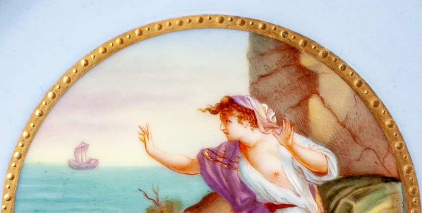 Fragment ilustracji z postacią Ariadny