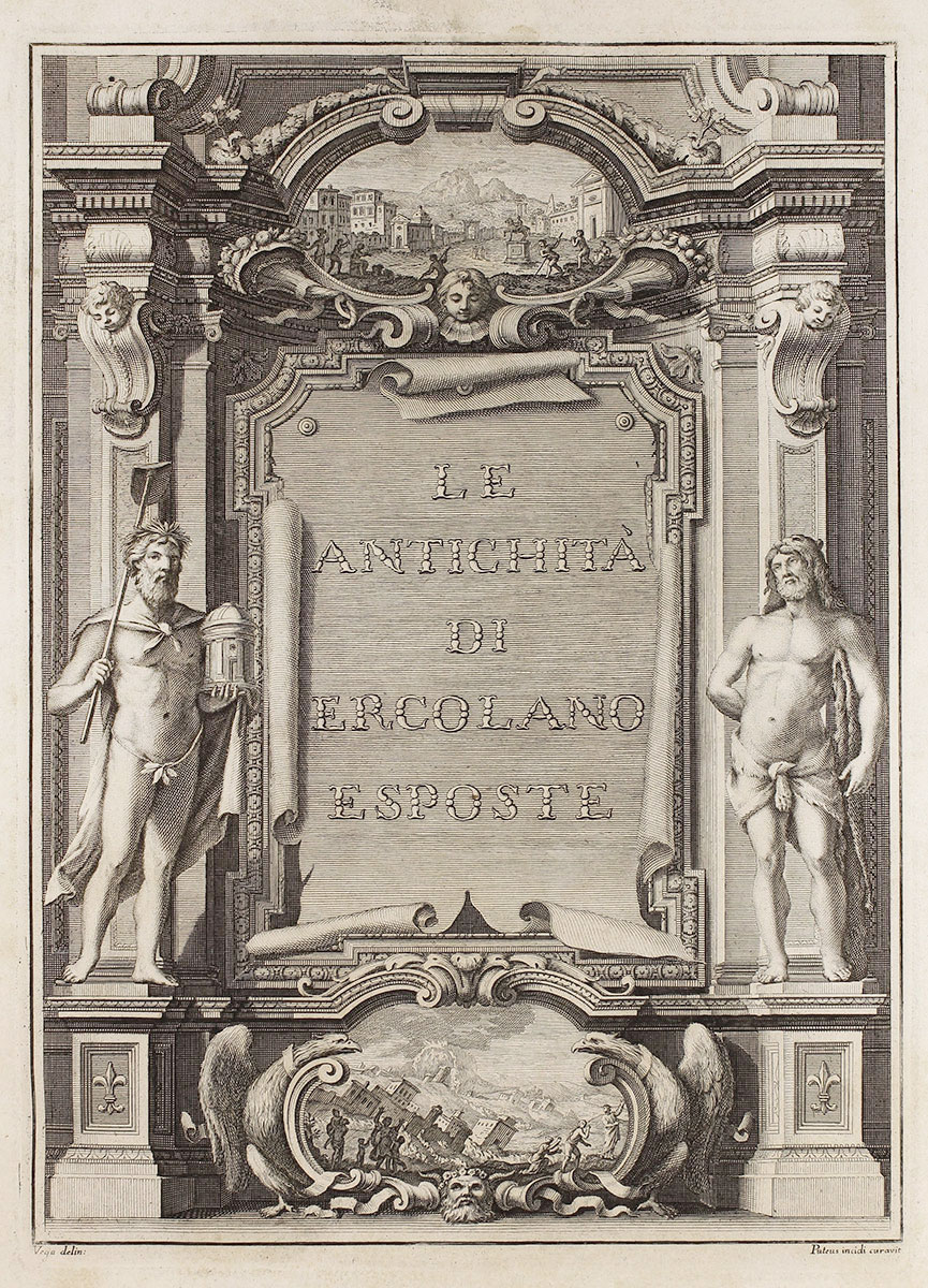 Strona tytułowa „Le Antichità di Ercolano Esposte”, 1757–1792