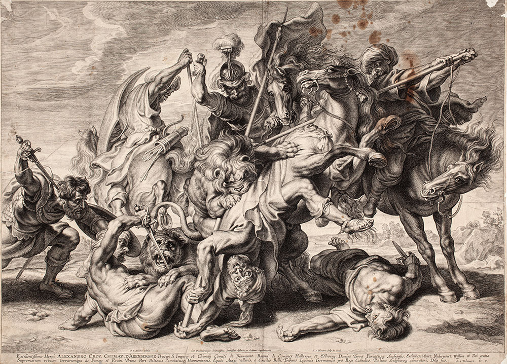 Schelte Adams Bolswert wg P. P. Rubensa „Polowanie na lwy”, 1634–1659