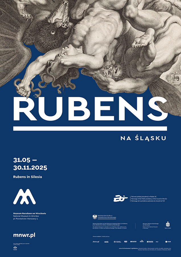 Plakat wystawy „Rubens na Śląsku” (niebieski)