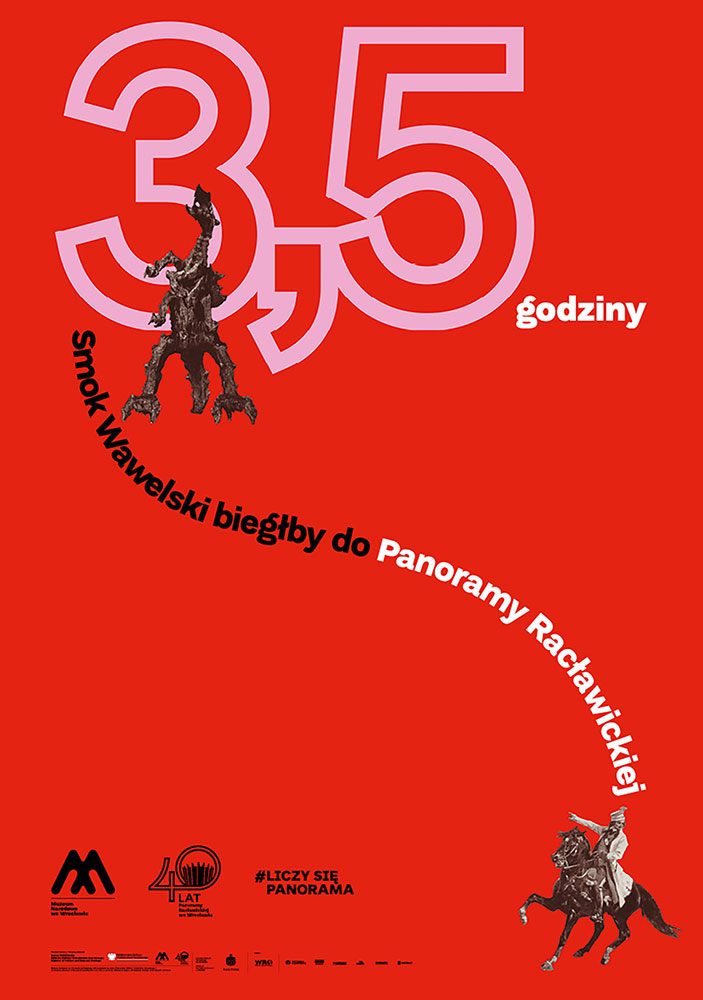 Plakat jubileuszowy Panoramy Racławickiej – Kraków