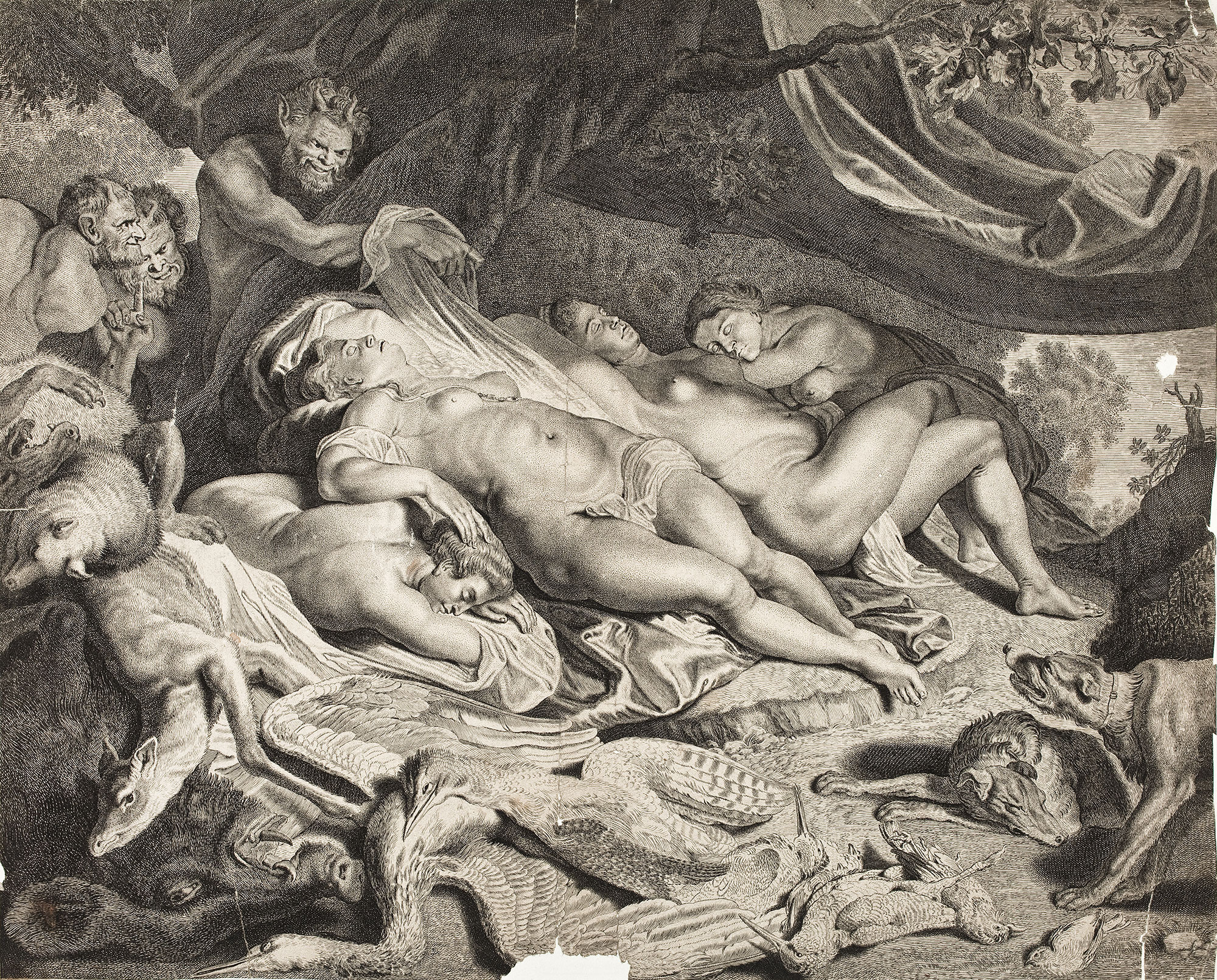 Jacob (Jan) Louys wg Petera Paula Rubensa, Odpoczynek Diany po polowaniu, 1644–1650