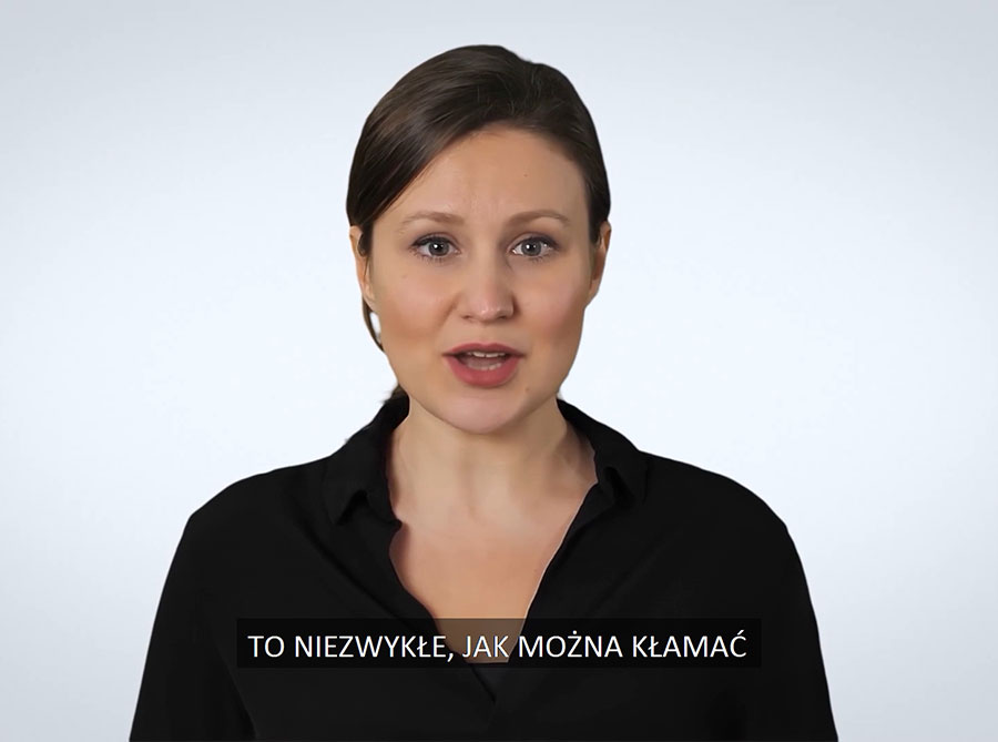 Andrzej Wasilewski „Kto sieje wiatr, zbiera burzę”, 2022 (wybrane kadry – twarz kobiety)