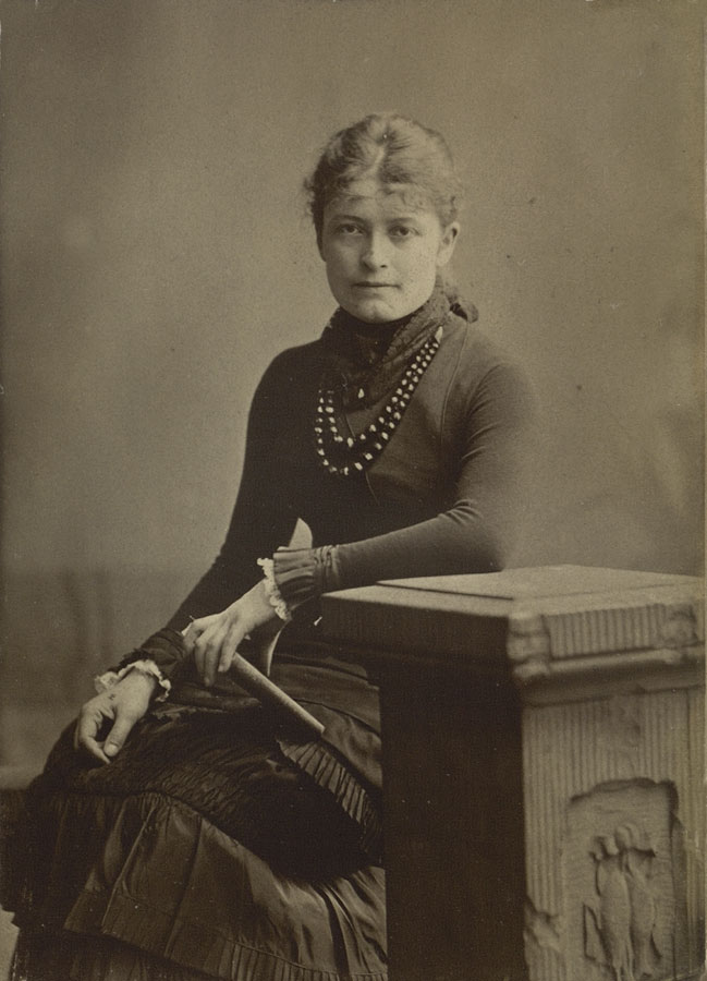 Bertha Wegmann na fotografii Georga E. Hansena, przed 1891 r.