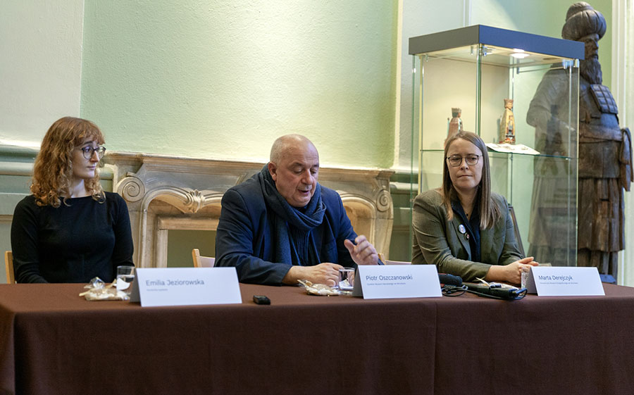Konferencja prasowa przed otwarciem wystawy „Jan Giejson. Od nowa”