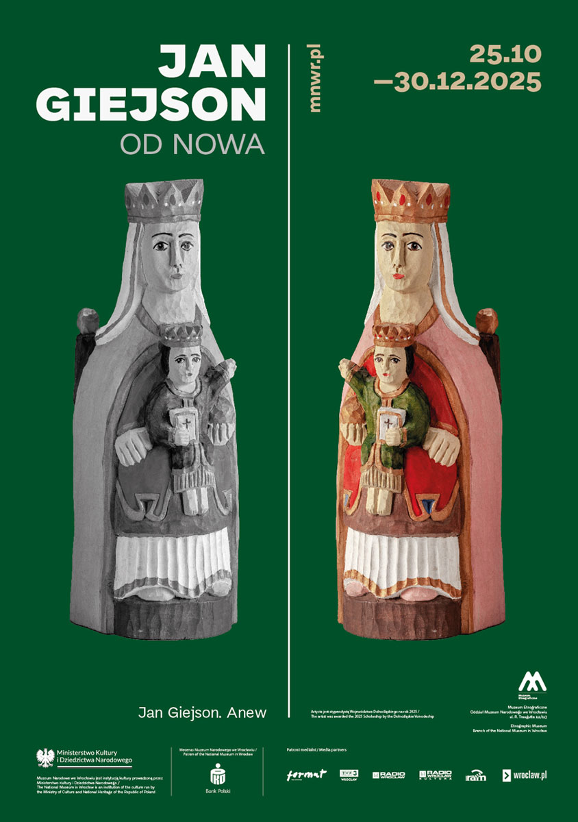 Plakat do wystawy rzeźb Jana Giejsona