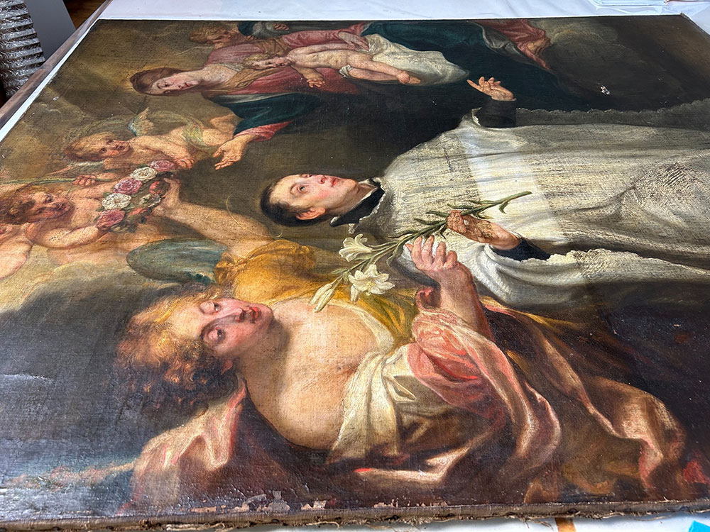 Konserwacja obrazu z wizją św. Antoniego do wystawy „Rubens na Śląsku”