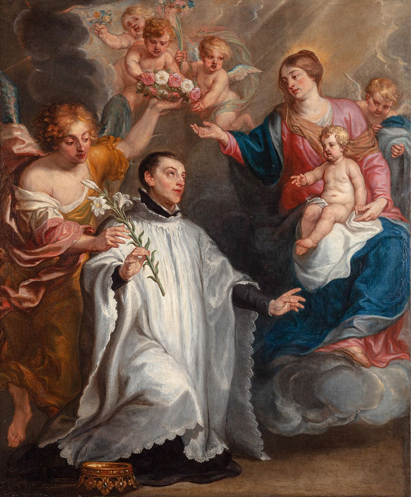 Obraz z wizją św. Antoniego po konserwacji