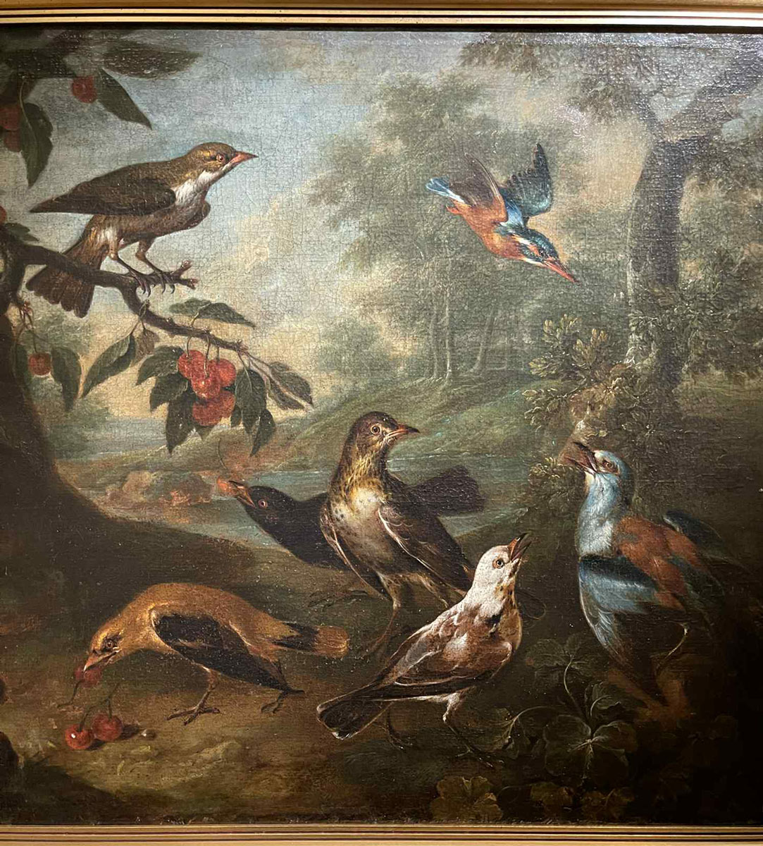 Franz Anton Grafenstein, Ptaki w pejzażu, ok. 1750