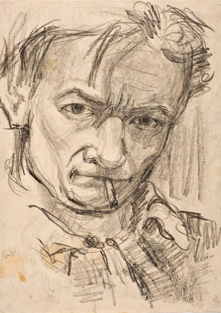 Waldemar Cwenarski, Autoportret, 1955