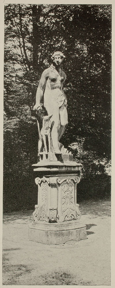 Figura Diany z parku pałacowego w Brzezince, 1913