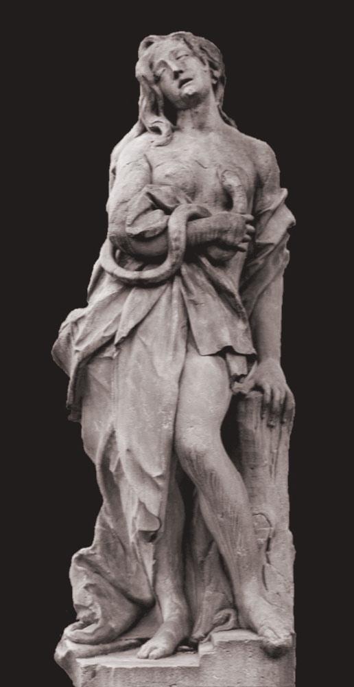 Figura Kleopatry z parku w Brzezince