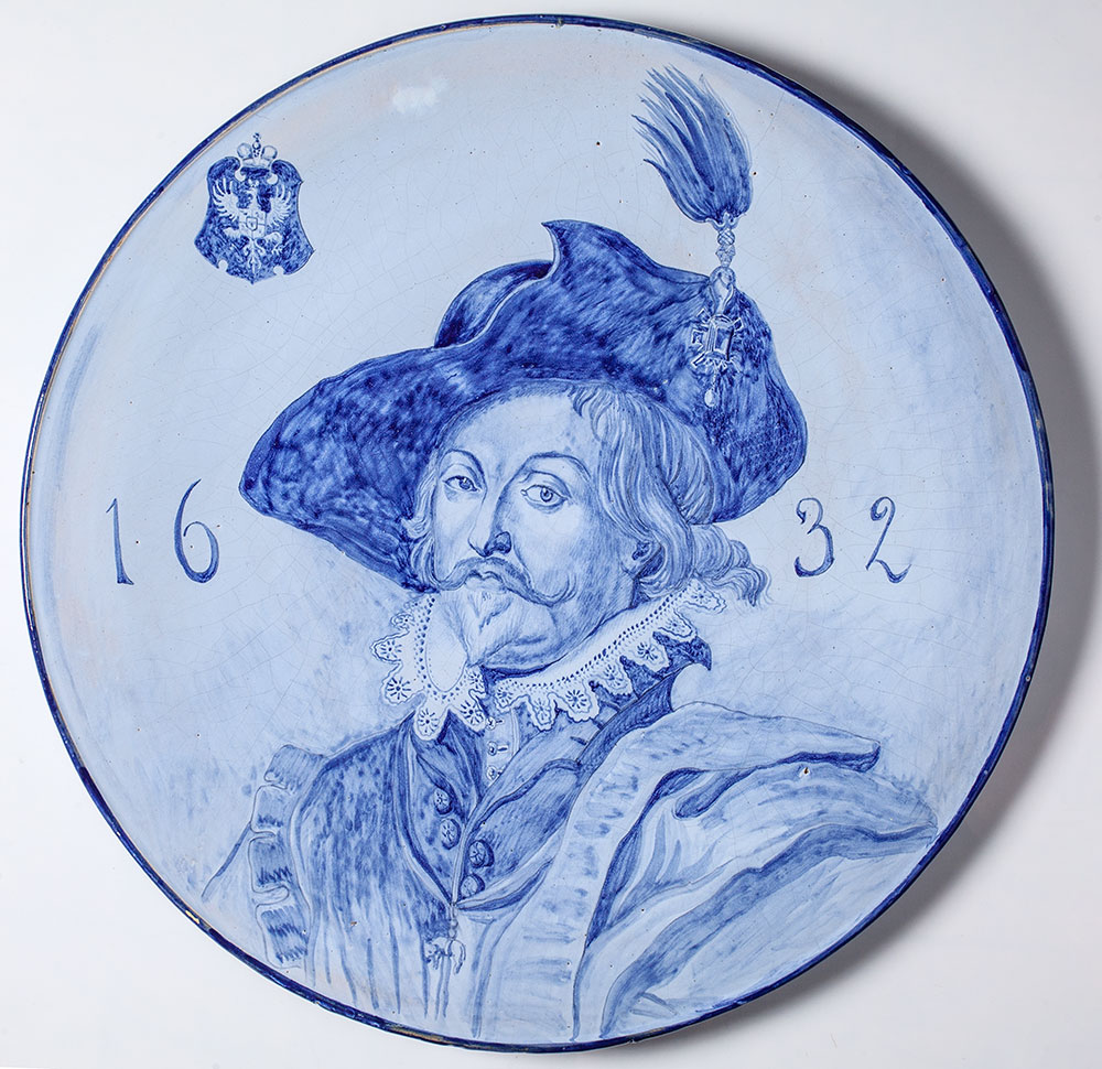 Talerz dekoracyjny z portretem Władysława Wazy, Nieborów, 1882–1885